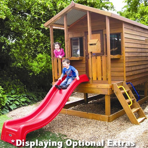 Kids playing on a Sydney cubby house