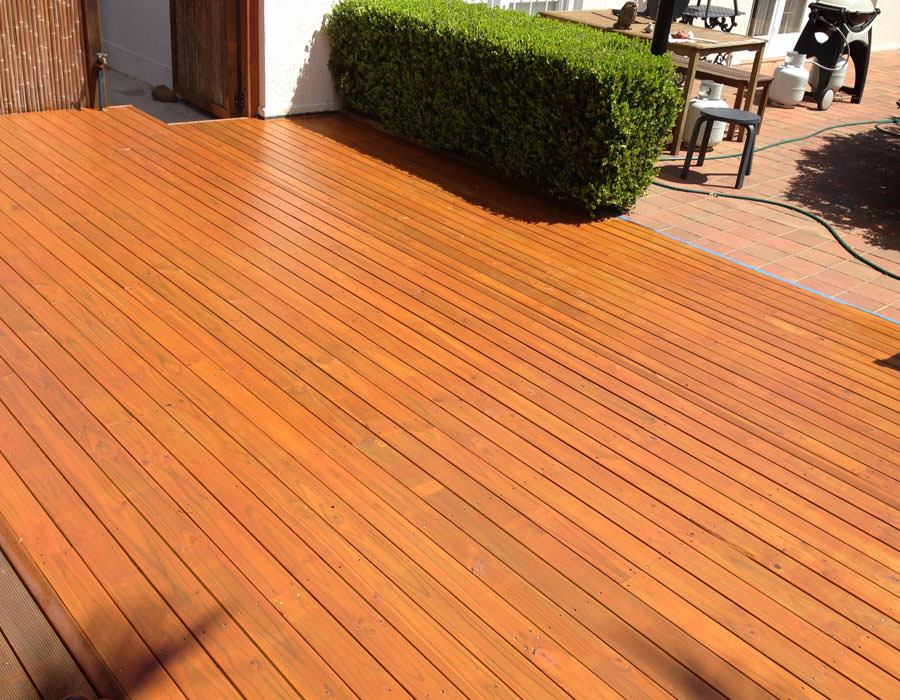Custom Stained Deck